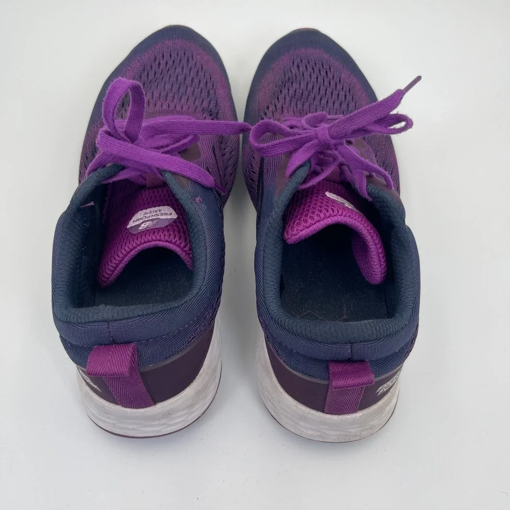 New Balance Fresh Foam Arishi Running Shoes Size 9.5 Women's Purple Mesh